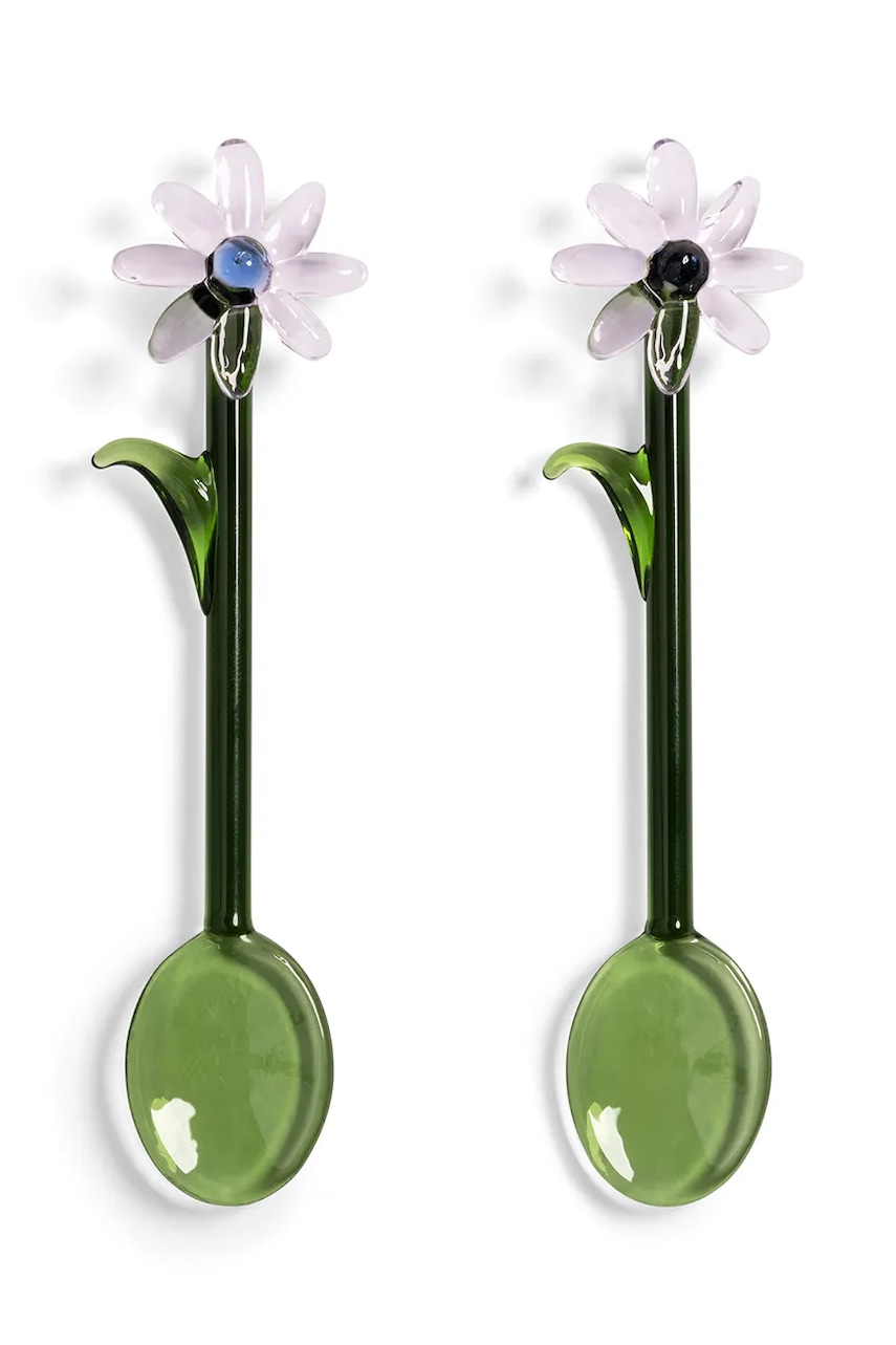 &k amsterdam  Sada lžiček  flora pink 2-pack