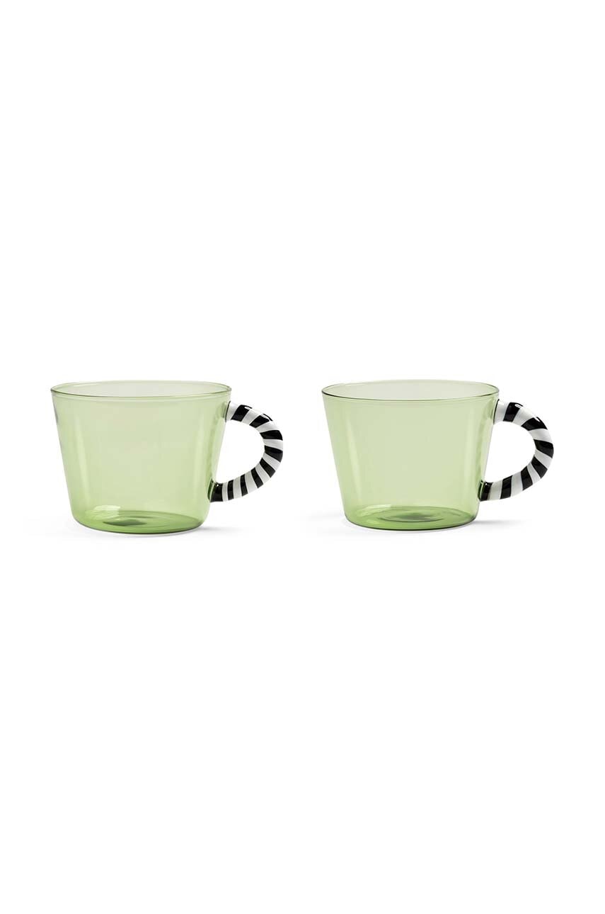 &k amsterdam  Sada skleniček  Glass Duet Green 300 ml 2-pack