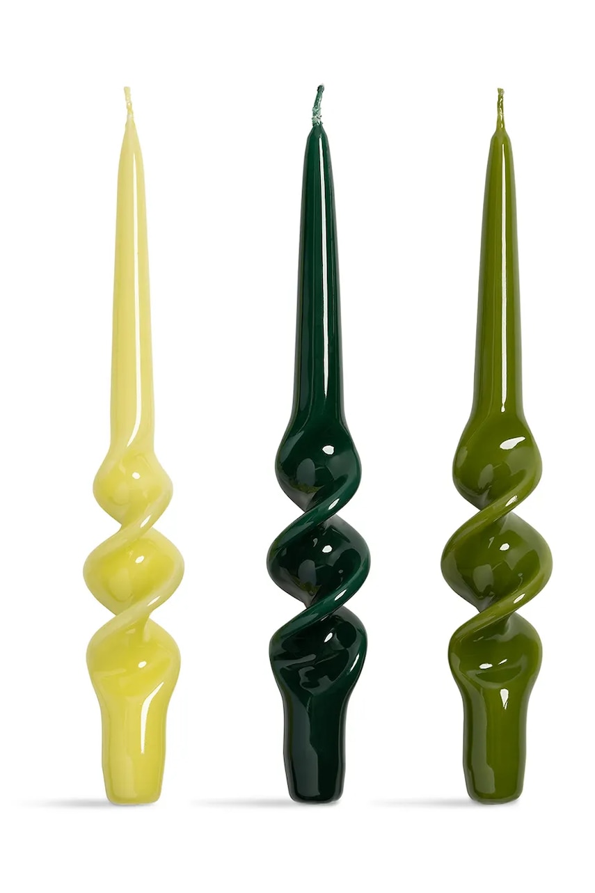 &k amsterdam  Sada svíček  alpha greens set 3-pack
