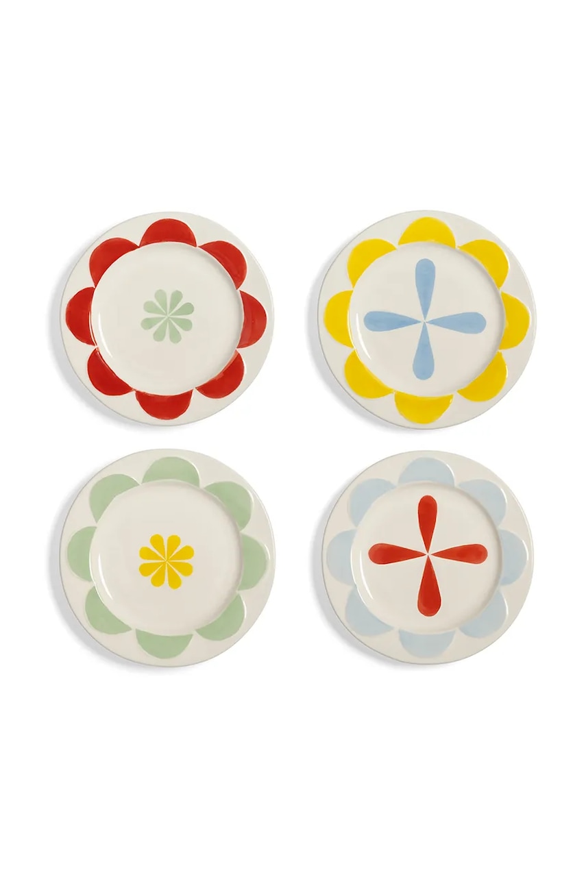 &k amsterdam  Sada talířů  folk small 17,5 cm 4-pack