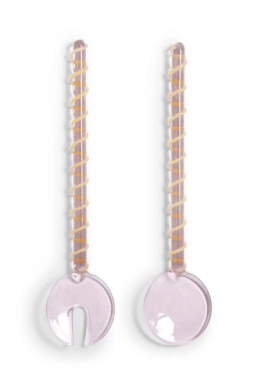 &k amsterdam  Salátové lžíce  sling pink 2-pack
