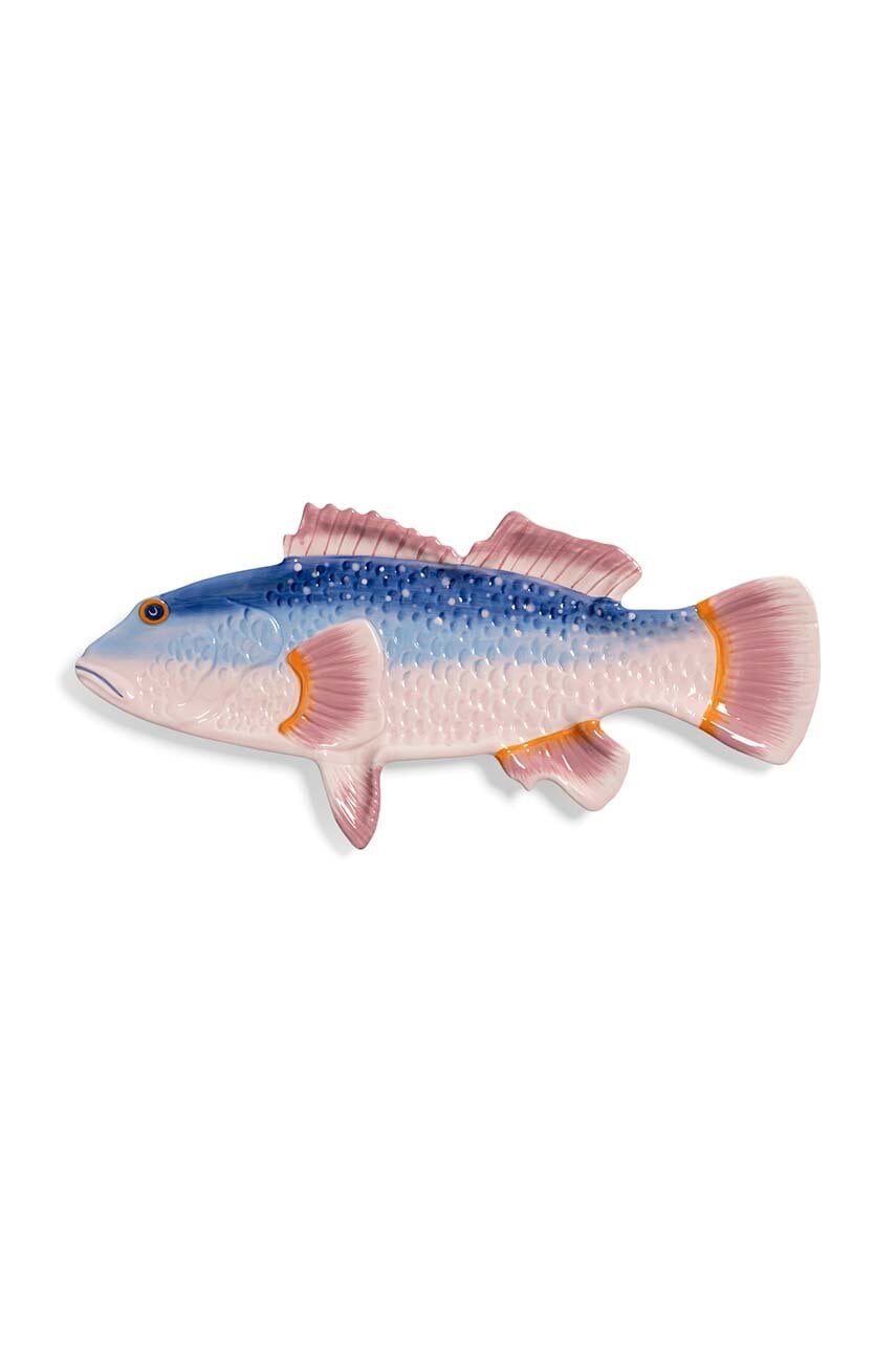 &k amsterdam  Servírovací talíř  fish perch 38 x 18 cm