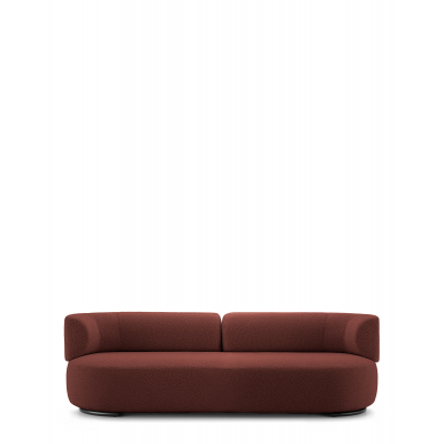 K-Wait sofa  Bouclé cihlově červená Kartell