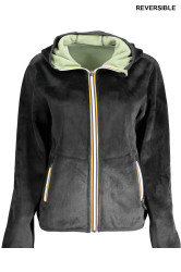K-WAY WOMEN'S BLACK ZIP SWEATSHIRT