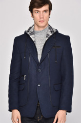K7533 DEWBERRY MEN'S COAT-NAVY BLUE