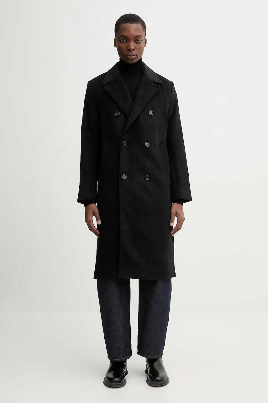 Kabát s příměsí vlny Abercrombie & Fitch