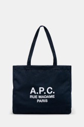 Kabelka A.P.C. Shopping Diane Rue Madame tmavomodrá barva, PSAJS-M61938
