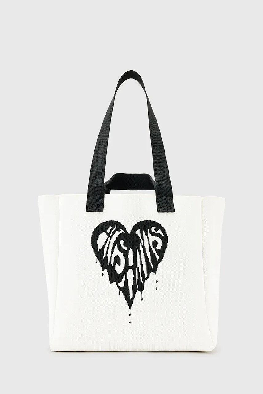 Kabelka AllSaints IZZY bílá barva, W297XD