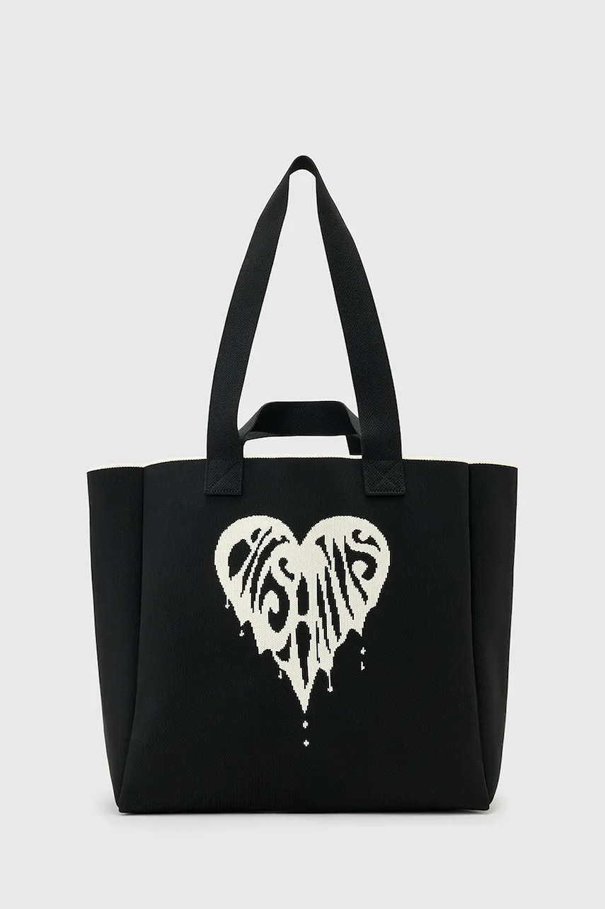 Kabelka AllSaints IZZY černá barva, W297XD