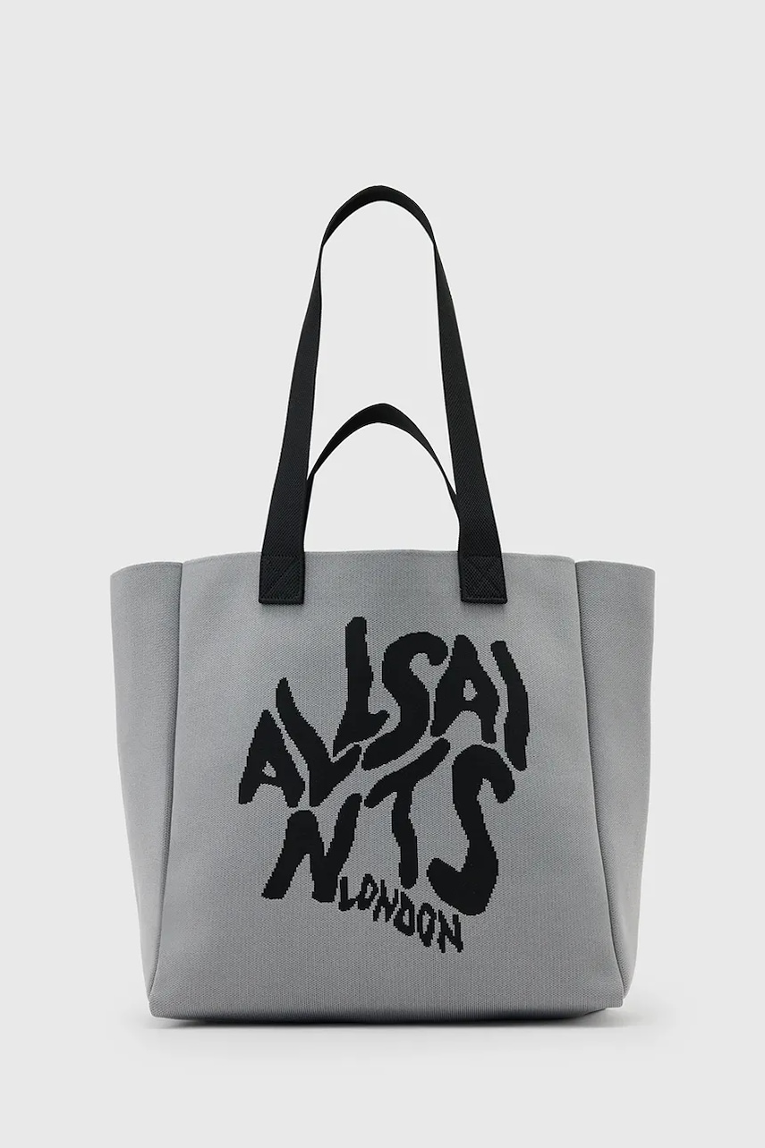 Kabelka AllSaints IZZY šedá barva, W311XC