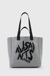 Kabelka AllSaints IZZY šedá barva, W311XC