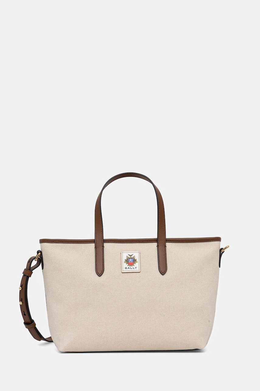 Kabelka Bally béžová barva, WAE07J