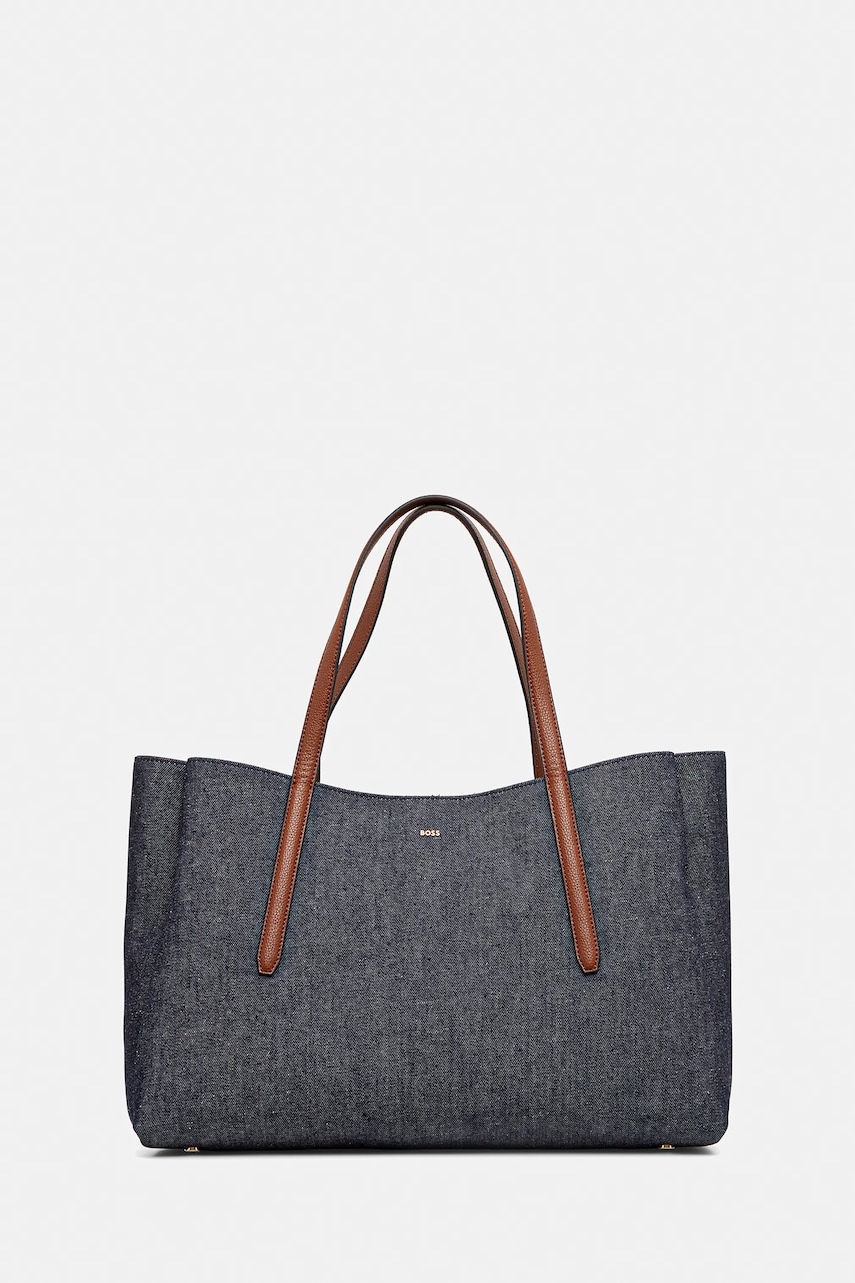 Kabelka BOSS Anett Tote D tmavomodrá barva, 50547575