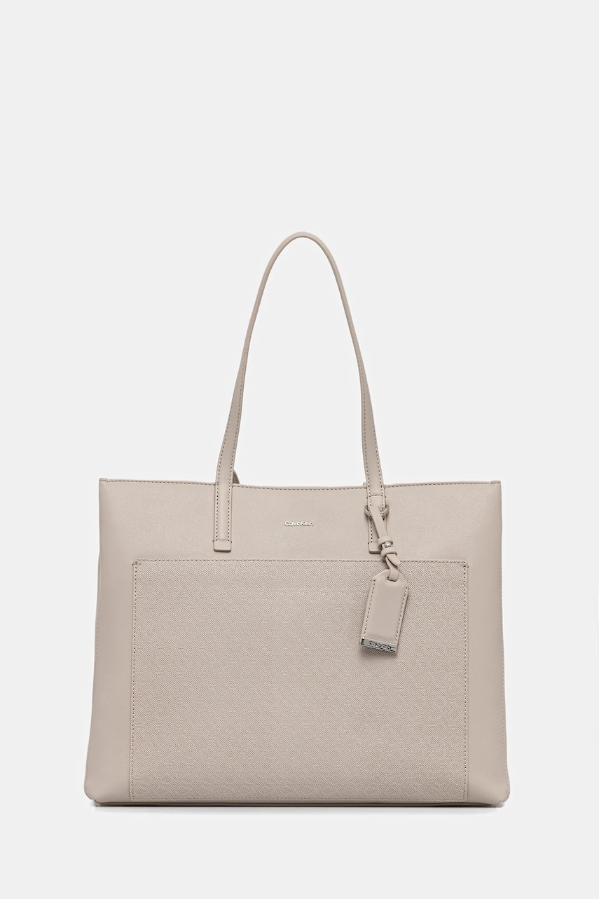 Kabelka Calvin Klein béžová barva, LV04F3225G