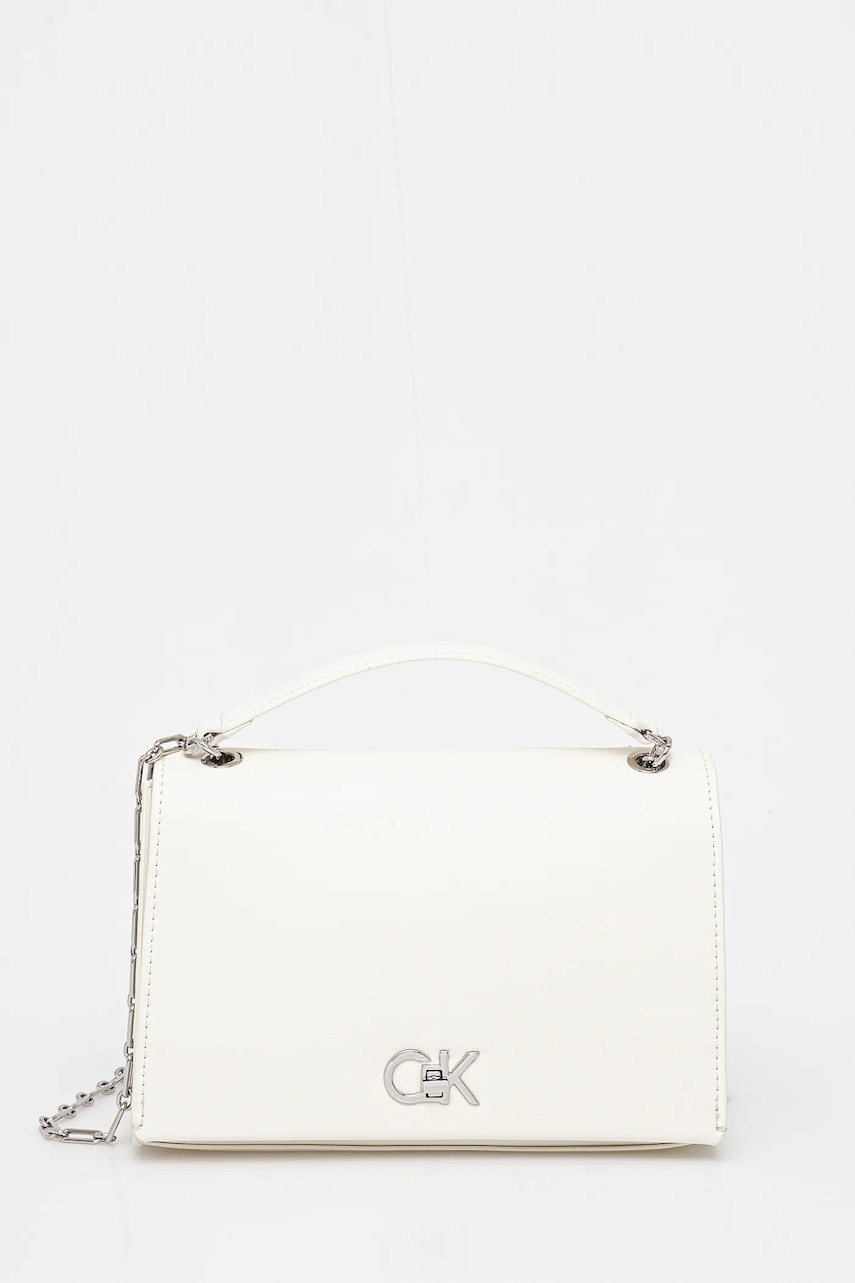 Kabelka Calvin Klein bílá barva, LV04F3104G