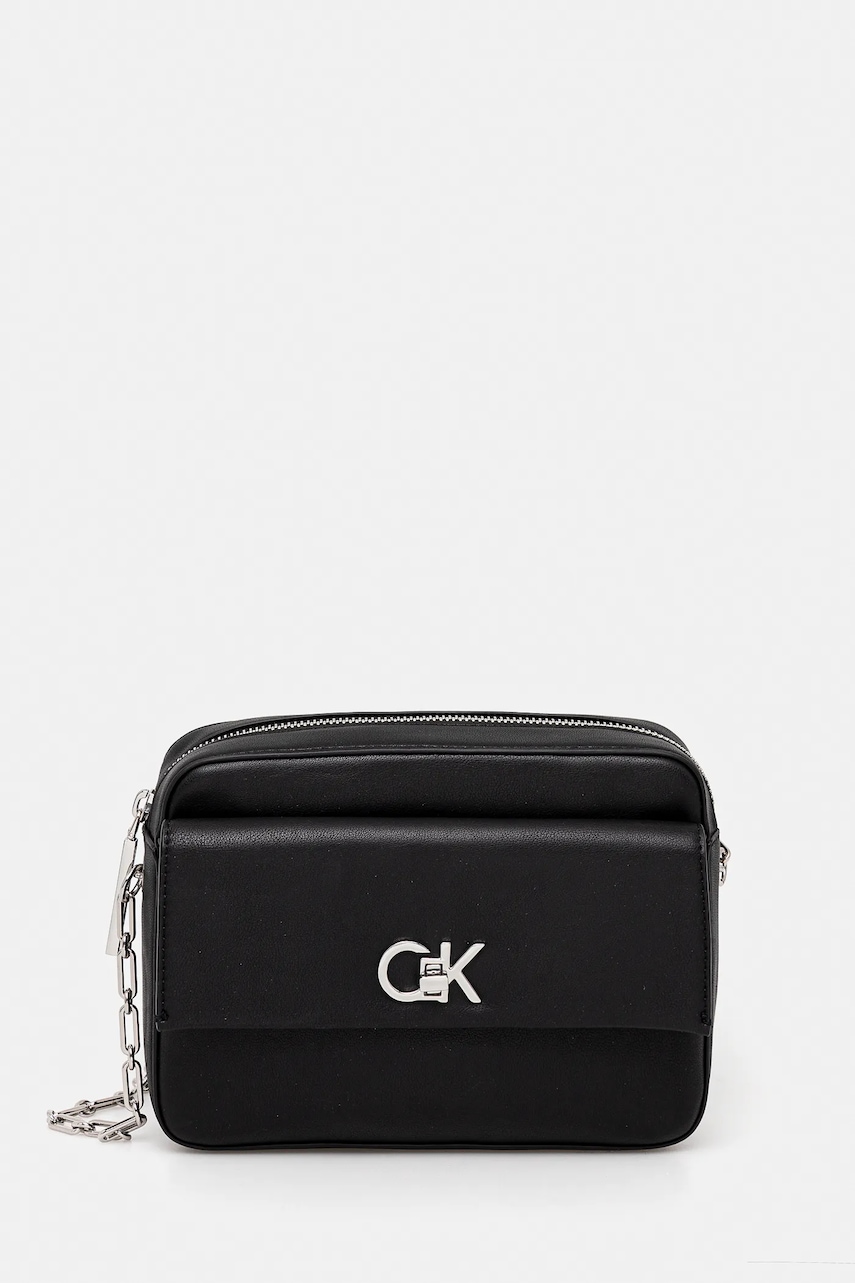 Kabelka Calvin Klein černá barva, LV04F3102G