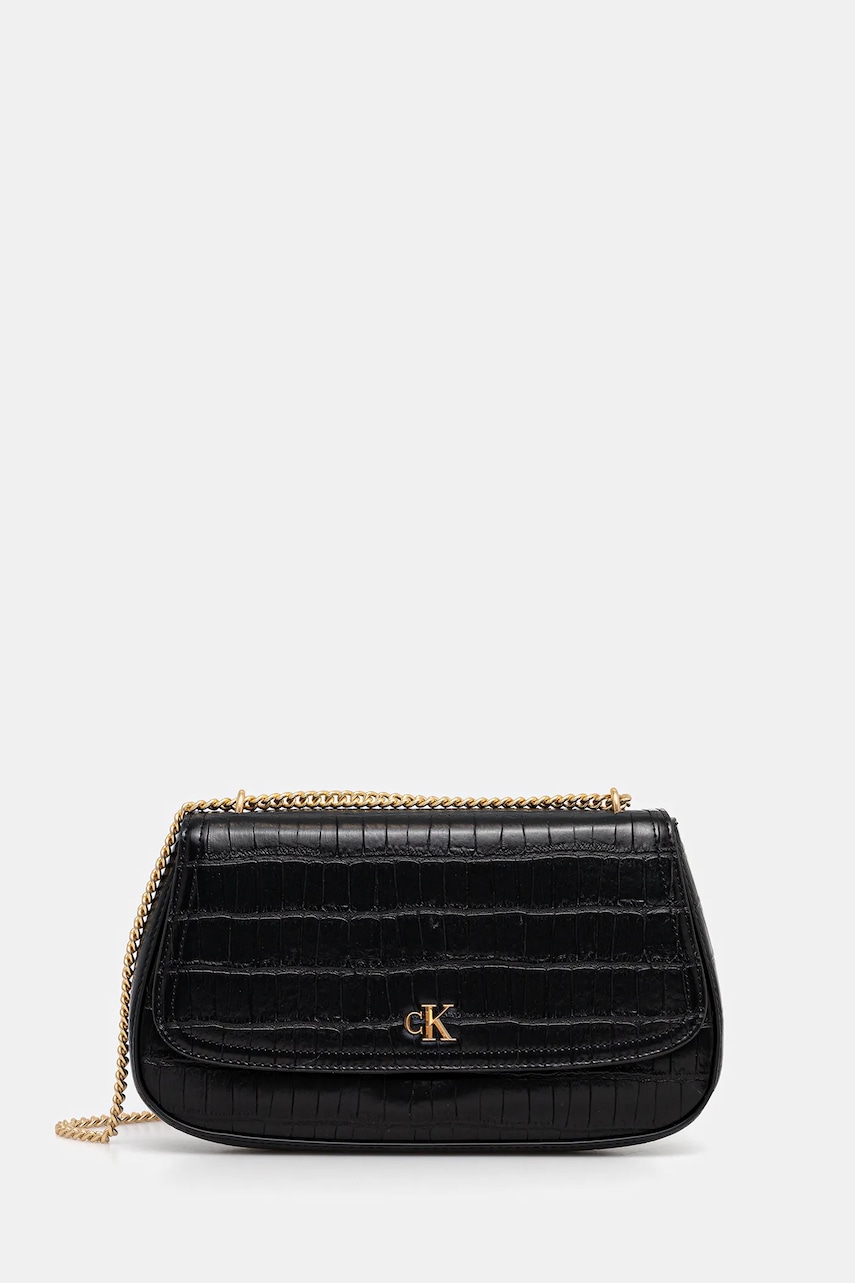 Kabelka Calvin Klein černá barva, LV04F3284G