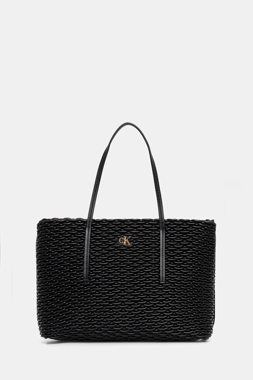 Kabelka Calvin Klein černá barva, LV04F3292G