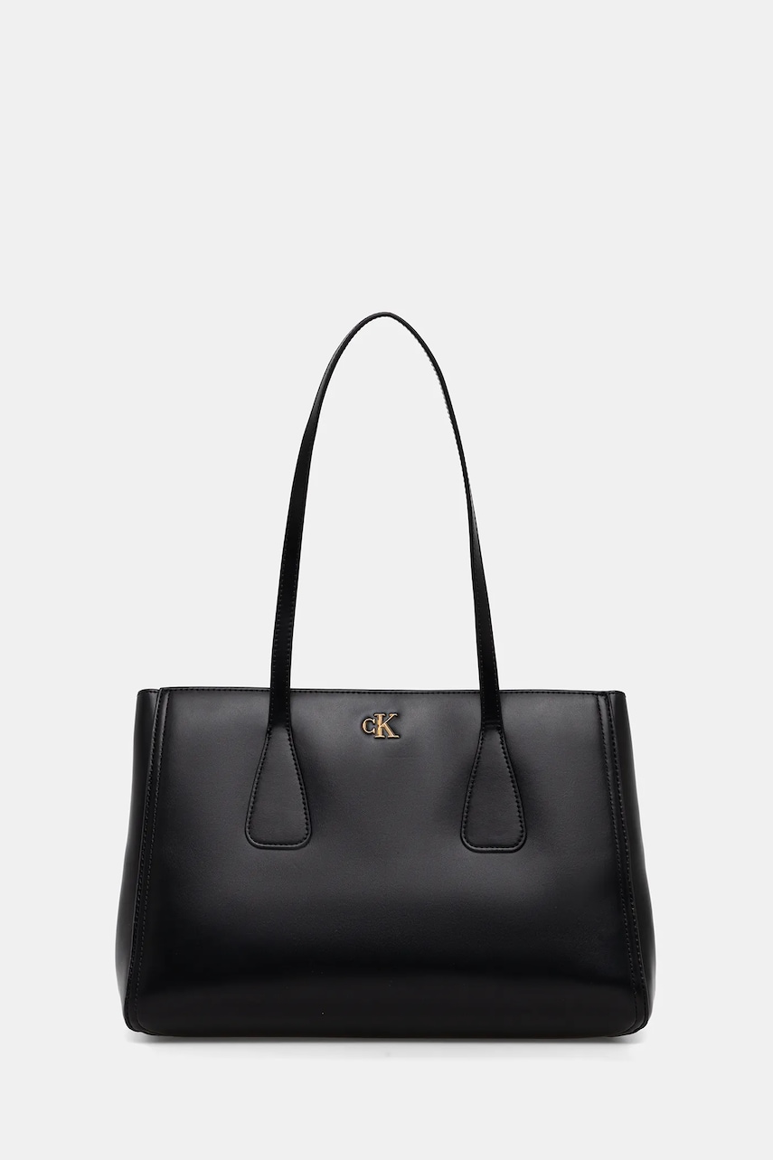 Kabelka Calvin Klein černá barva, LV04F3442G