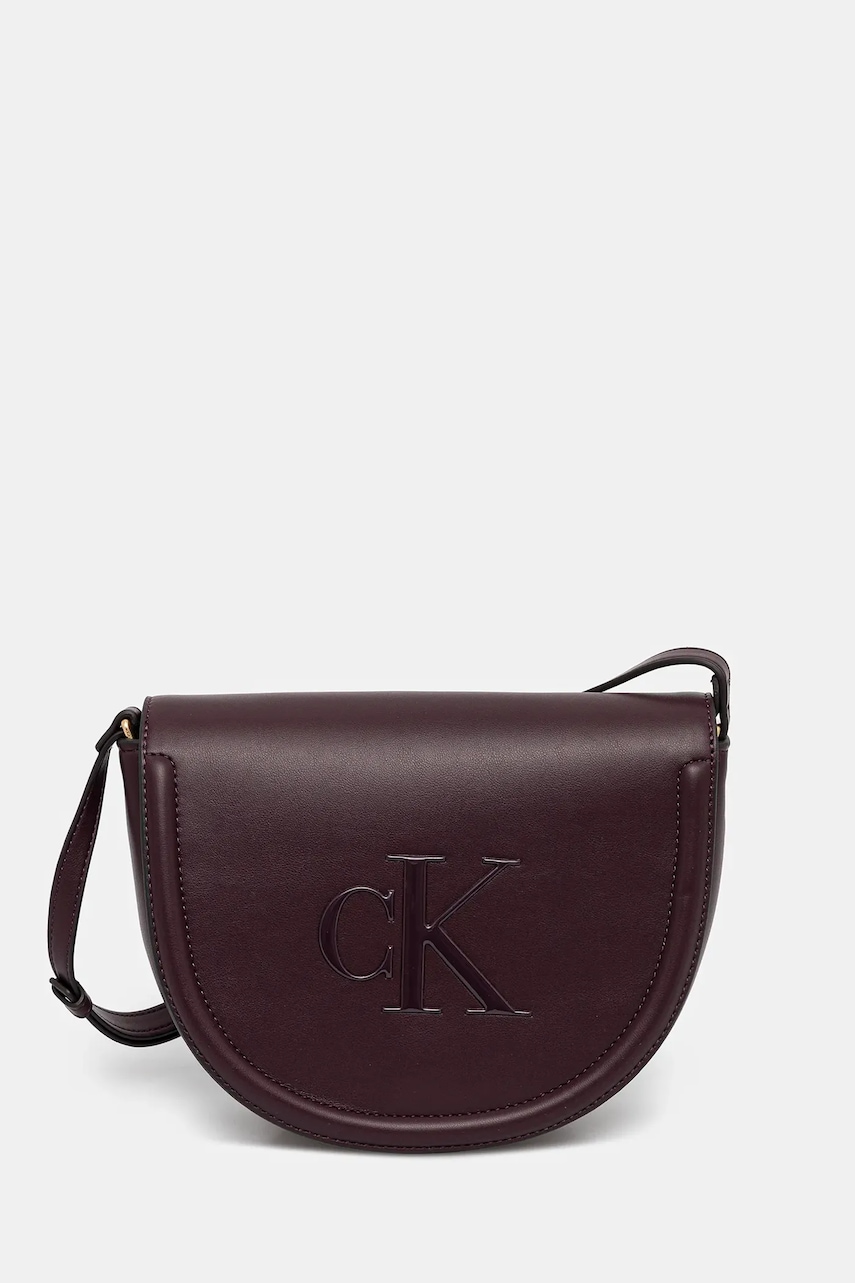 Kabelka Calvin Klein vínová barva, LV04F3221G