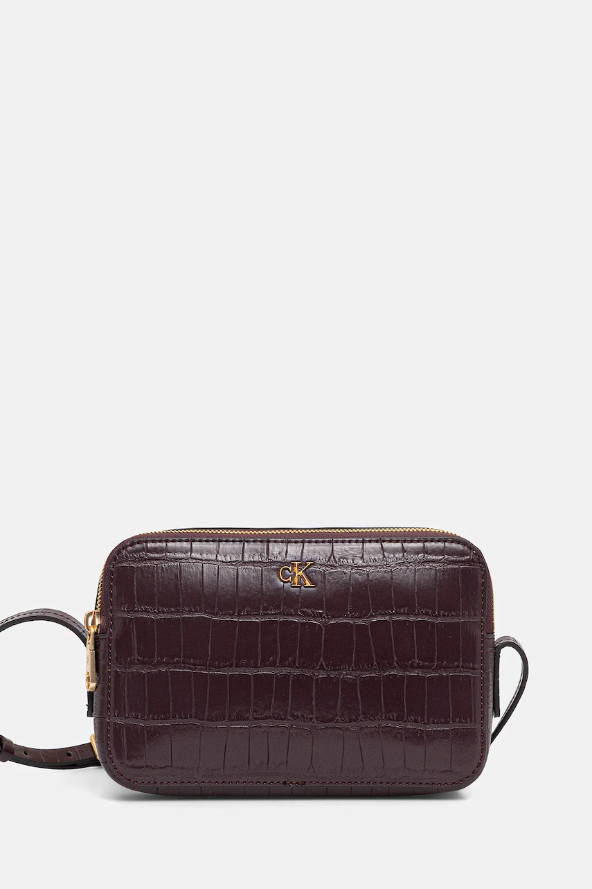 Kabelka Calvin Klein vínová barva, LV04F3285G