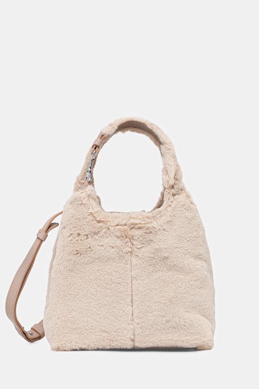 Kabelka Coccinelle béžová barva, E1.THD.58.01.01