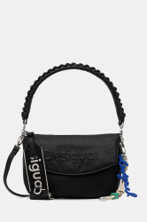 Kabelka Desigual HALF LOGO TROKEL BLA černá barva, 25WAXPAL