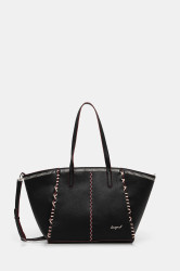 Kabelka Desigual MANHATTAN PESPUNTES G černá barva, 25WAXP95