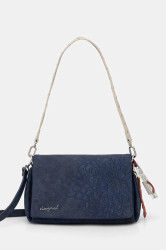 Kabelka Desigual SIERRA NARON MED modrá barva, 25WAXPBF