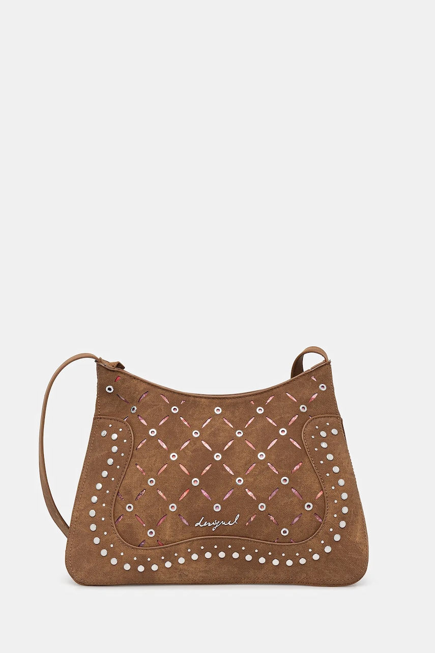 Kabelka Desigual YANKEE MANAOS CAMEL hnědá barva, 25WAXPB4