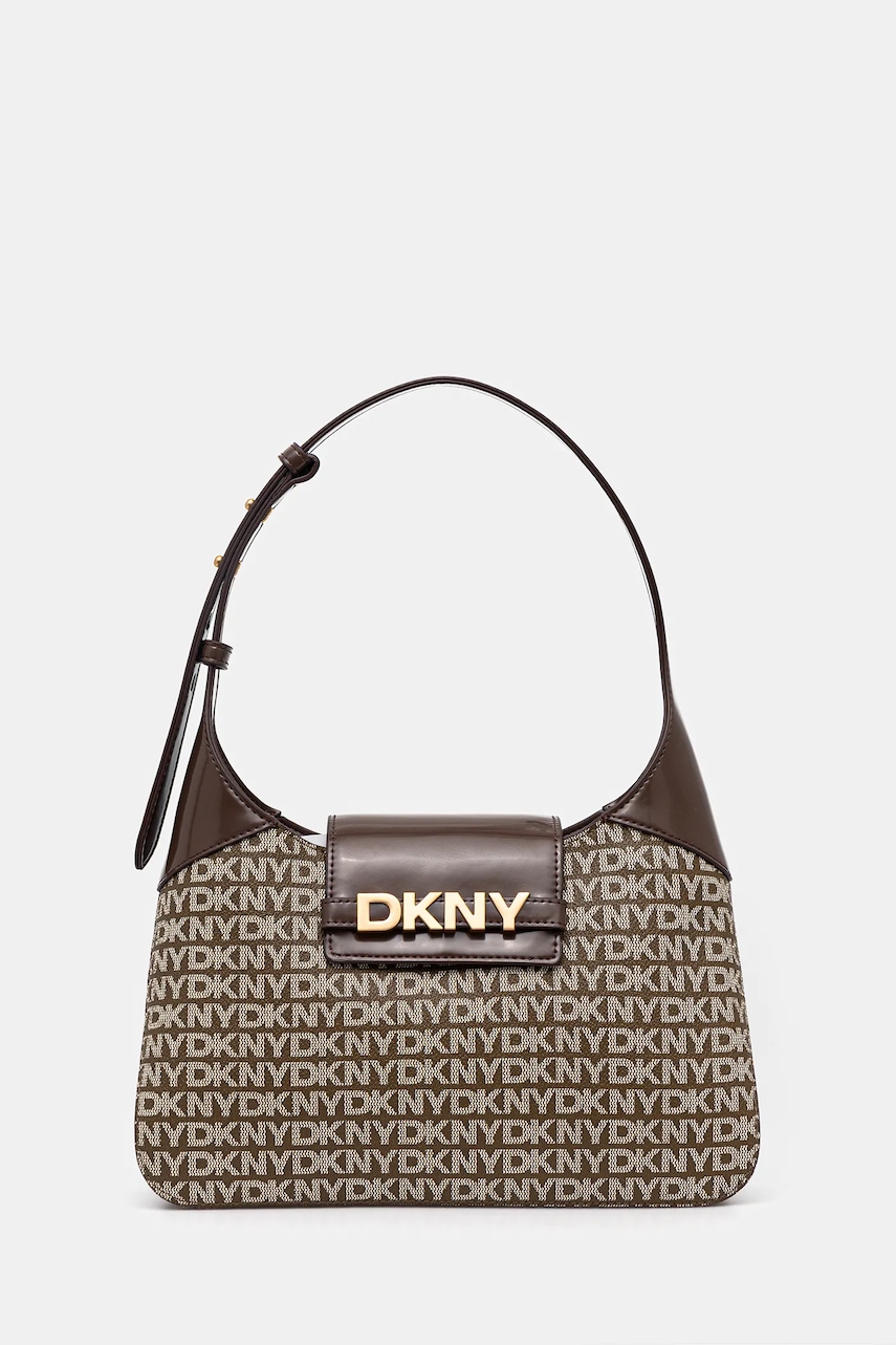 Kabelka Dkny hnědá barva, R5235L20