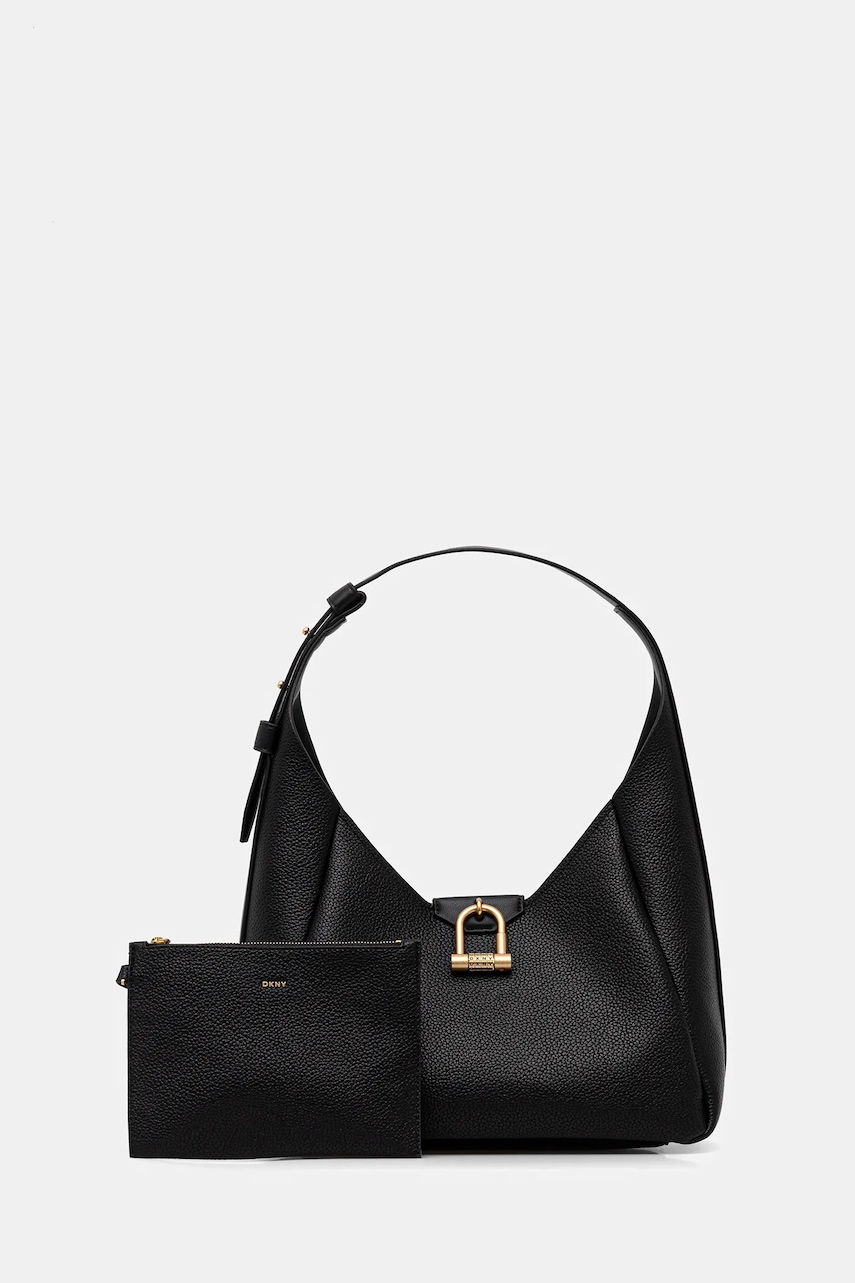 Kabelka Dkny KARLIE černá barva, R53DAM44