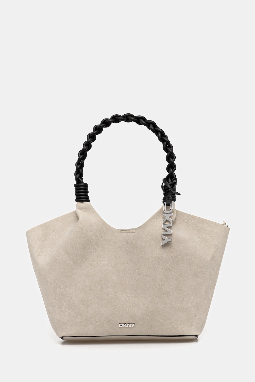 Kabelka Dkny PAULA hnědá barva, R53AME49