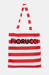 Kabelka Fiorucci Logo Print Nylon Tote červená barva, W02FPABA275NY01RD02
