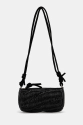 Kabelka Fiorucci Suede Rhinestone Micro Mella černá barva, U01FMASL005LE05BK01