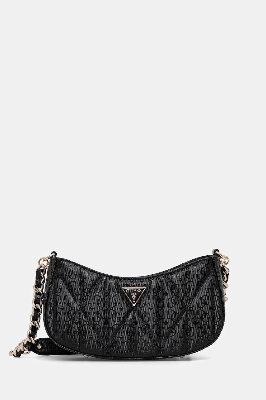 Kabelka Guess ALDINA černá barva, HWGG96 63170