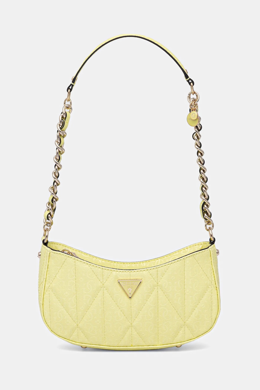 Kabelka Guess ALDINA žlutá barva, HWGG96 63170