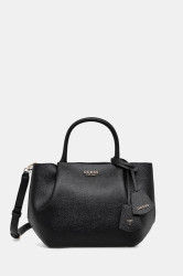 Kabelka Guess AMORETTE černá barva, HWBG78 98060