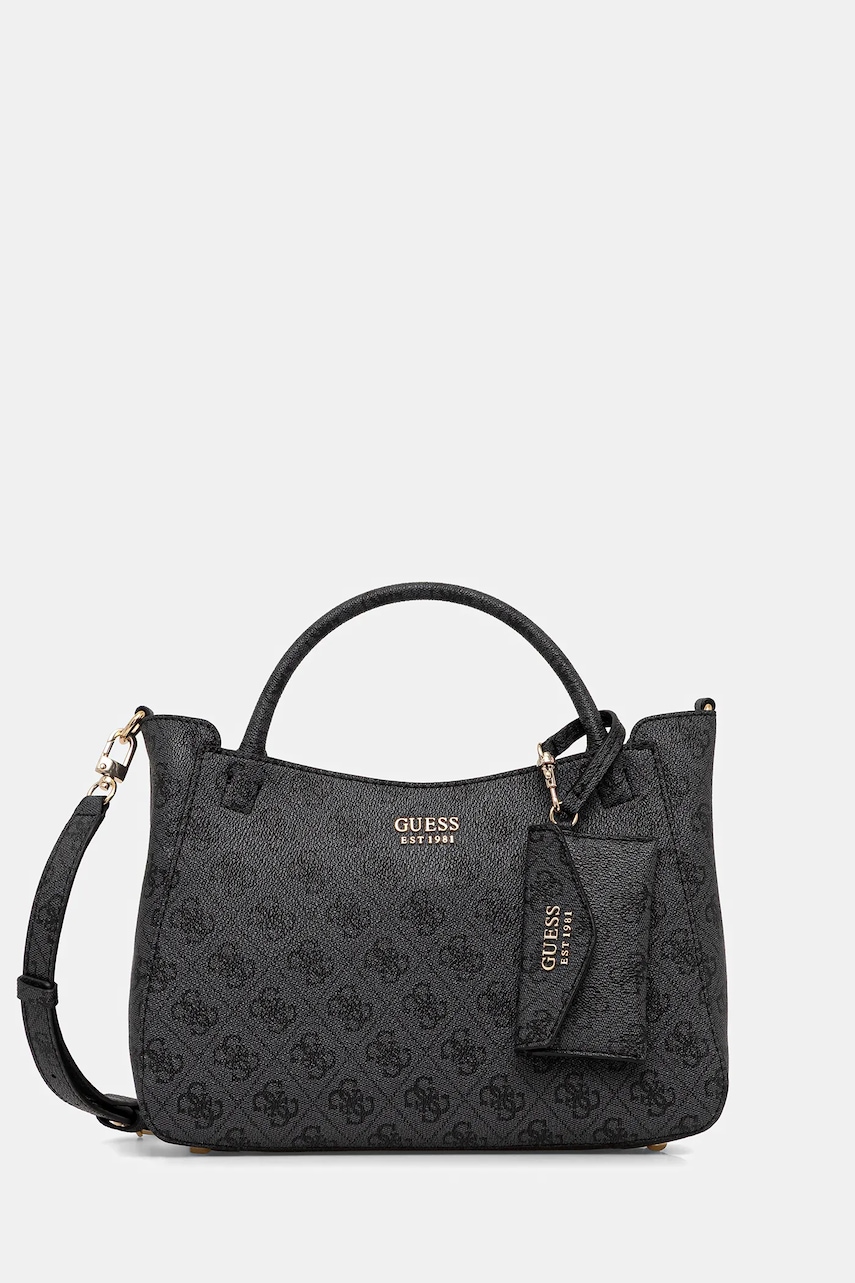 Kabelka Guess BRENTON šedá barva, HWLG96 48050