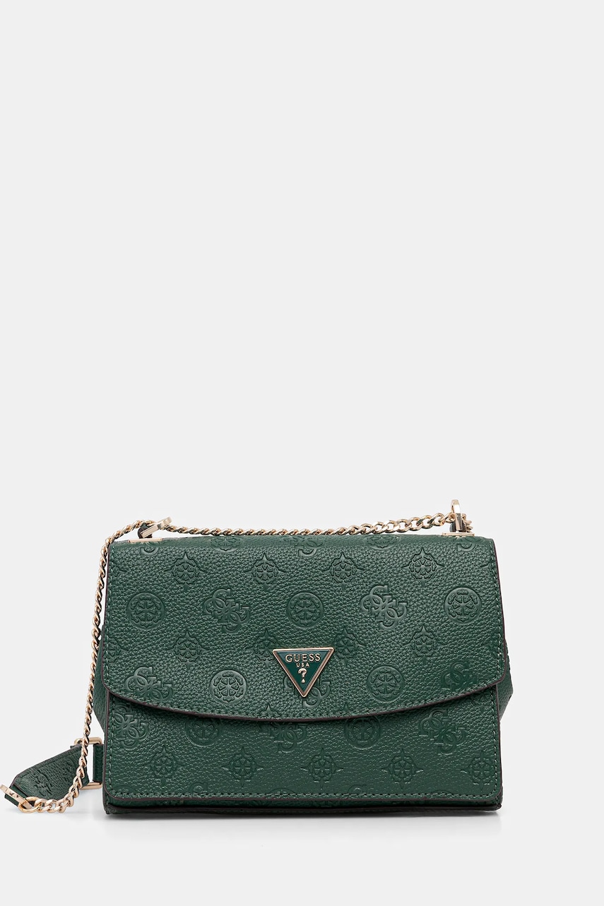Kabelka Guess CRESIDIA zelená barva, HWPD98 88210