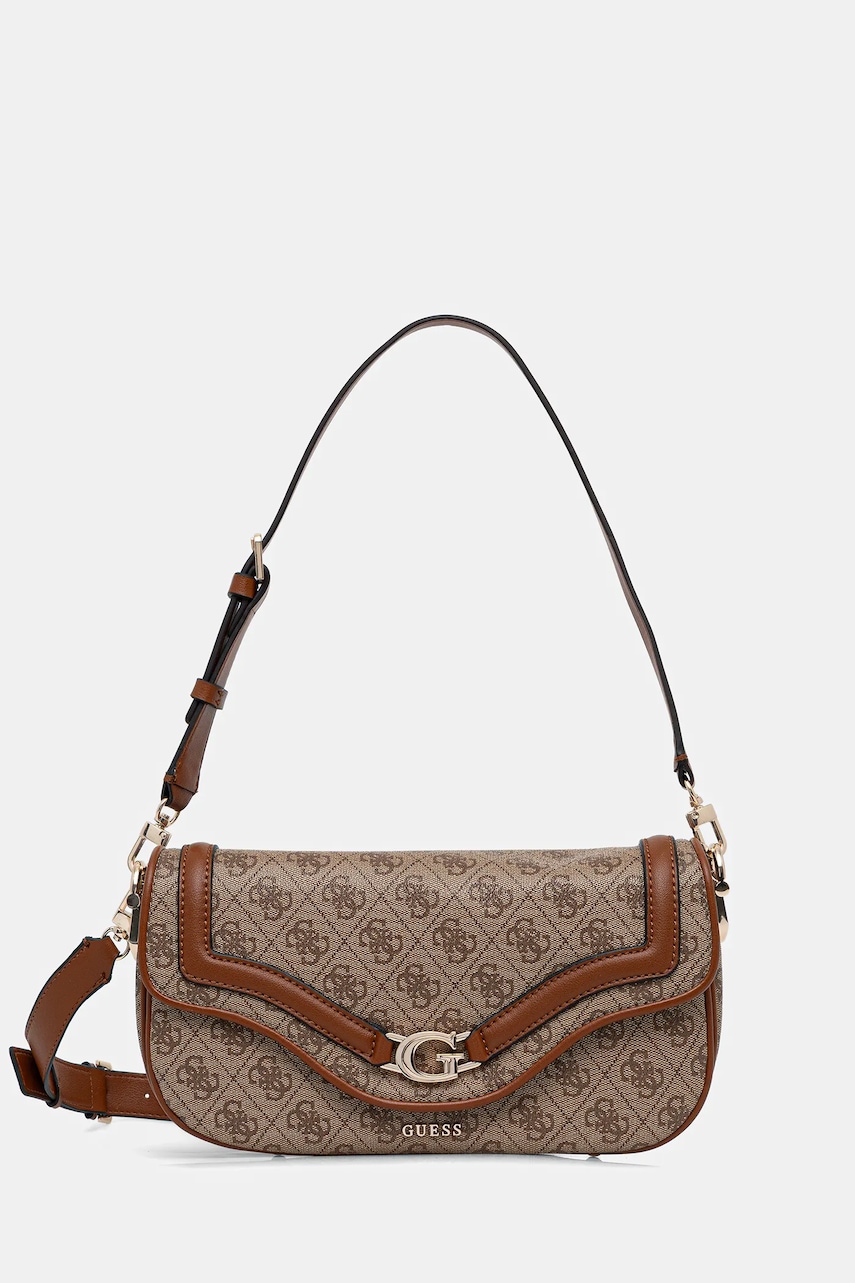 Kabelka Guess DEA béžová barva, HWSG79 93200