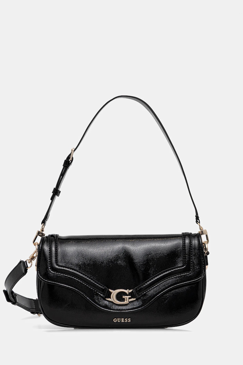 Kabelka Guess DEA černá barva, HWTG79 93200