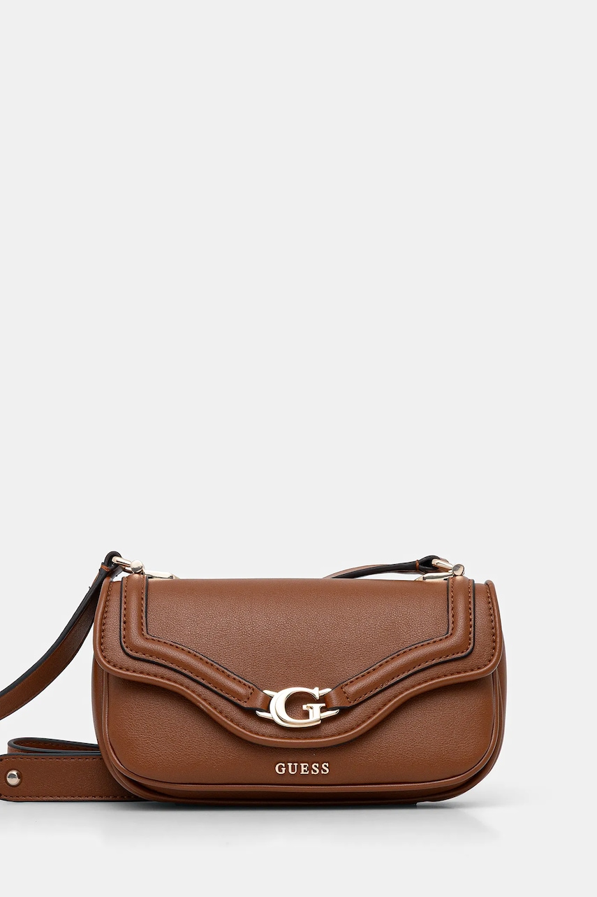 Kabelka Guess DEA hnědá barva, HWBG79 93790