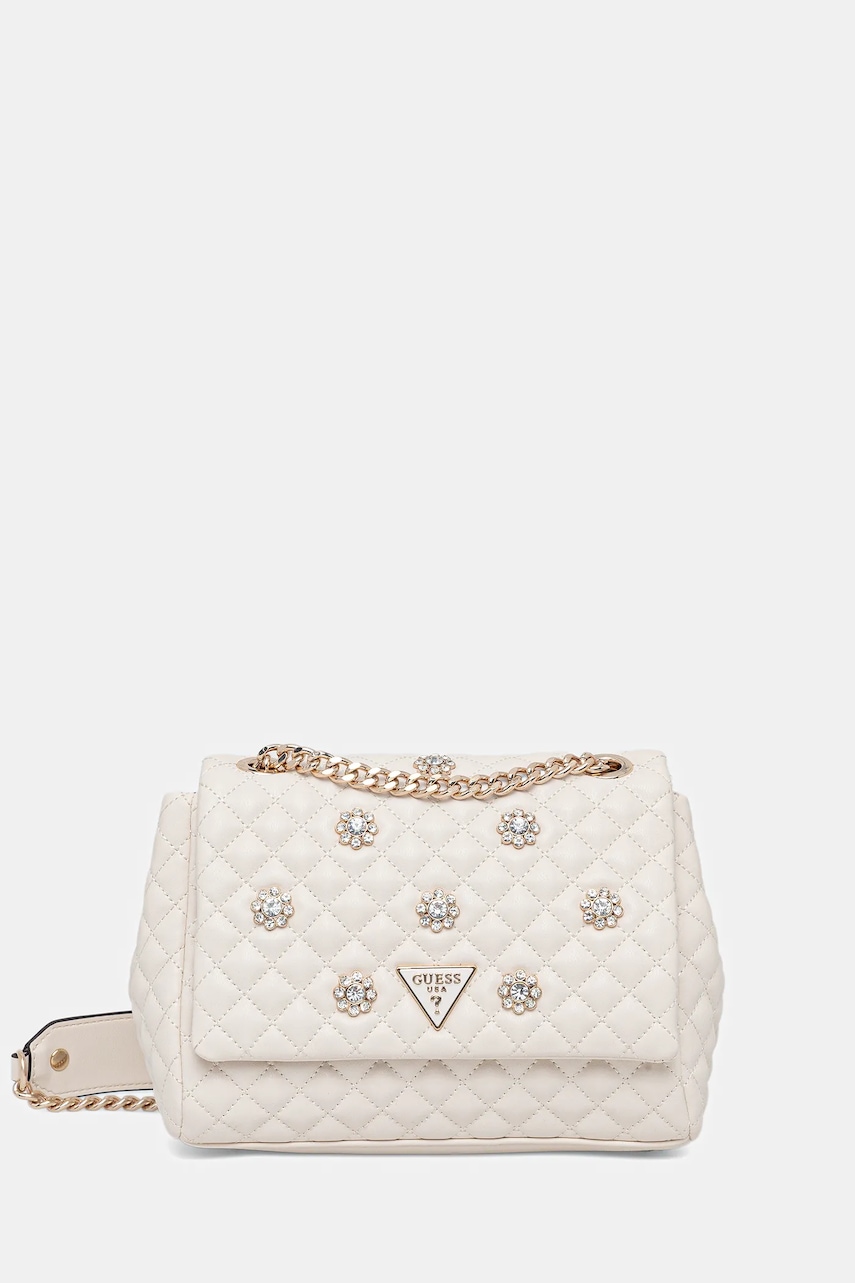 Kabelka Guess EVERLEE bílá barva, HWEG86 79210