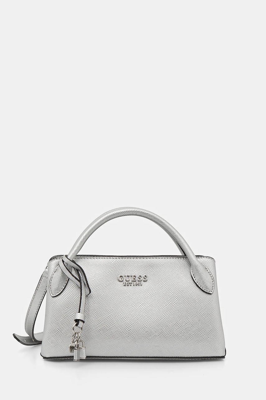 Kabelka Guess FEDANA stříbrná barva, HWZM96 43050