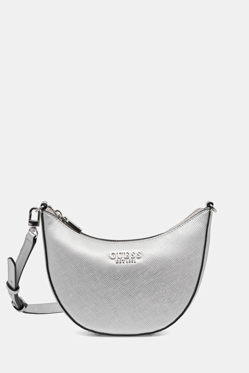 Kabelka Guess FEDANA stříbrná barva, HWZM96 43720