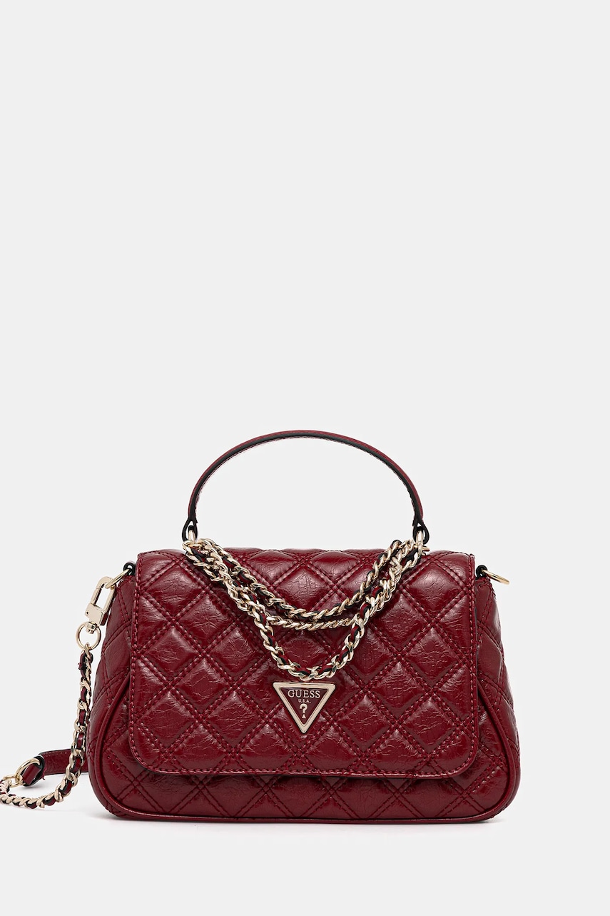 Kabelka Guess GIULLY červená barva, HWTT96 73190