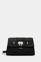 Kabelka Guess GREYSON černá barva, HWBG92 06210