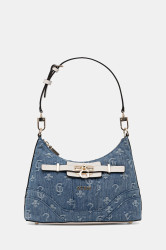 Kabelka Guess GREYSON modrá barva, HWDG92 06180