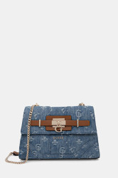 Kabelka Guess GREYSON modrá barva, HWDG92 06210
